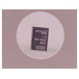 Valcambi Suisse 1g Silver Bar