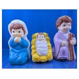 Vintage Blow Mold Nativity Light Set