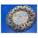 Butterfly Frame Map Wall Plaque