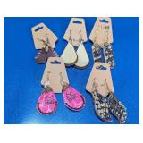 (5)Pairs Stylish Assorted Earrings Lot