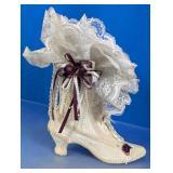 Decorative Victiorian Style Lace & Ribbon Boot