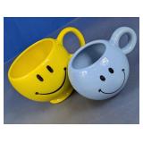 Smiley Face Ceramic Mugs Lot