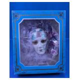 Vintage Glass Harlequin Face Mask Decor