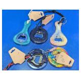 (5)Handcrafted Resin Bottle Opener Collection Lot
