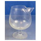 Vintage Glass Brandy Snifter Pitcher
