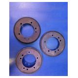 Set of 3 Vintage Brake Drums