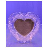 Elegant Glass Heart Photo Frame