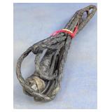 Vintage Braided Leather -like Whip