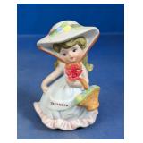 Vintage December Birthday Girl Figurine