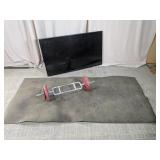(3)LG 49' TV, Tricep Bar & Fitness Mat Lot