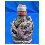 Decorative Costa Rican Sloth Clay Bottle