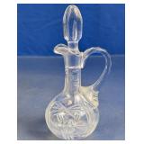 Cut Glass Cruet Bottle with Stopper