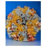 Autumn Mesh Ribbon Decorative Door Wreath