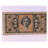 Series 541 US Military Payment Certificate 10ï¿½