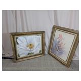 Framed Floral Wall Art Prints Set