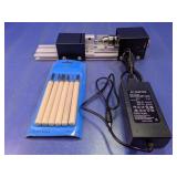 Mini Benchtop Lathe w/ Adapter & Carving Set