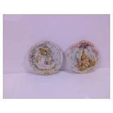Cherished Teddies 'Faith' & 'Love' Wall Plaques