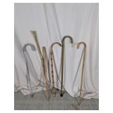 Mixed Walking Canes and Sticks