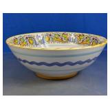 Italian Meridiana Ceramiche Floral Serving Bowl
