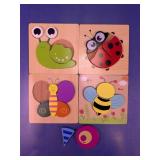 Wooden Insect Toddler Puzzles