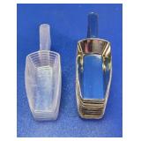19 Mini Scoops Clear & Silver