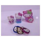 Hello Kitty Figures, Keychains & Stamper Lot