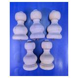 Wood Furniture Finials w/ Screw Inserts