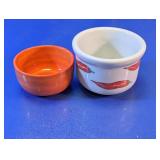Ceramic Ramekin Bowls Chili Pattern Set