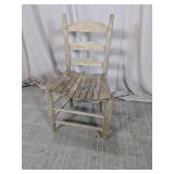 Rustic Wooden Ladder Back Chair