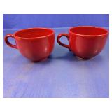 Red Pier 1 Coffee Cups