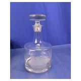 Etched Glass Decanter w/ Stopper