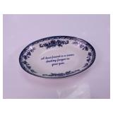 Plain Jane Blue & White Friendship Trinket Dish