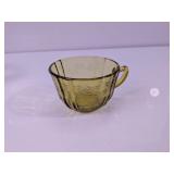 Amber Glass Teacup