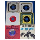 (6)Vintage Vinyl 45 RPM Music Record Lot
