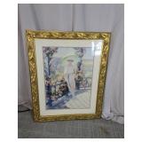 Framed Firmin Baes La Terrasse Ensoleillee Print