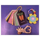 Infant Flash Cards and Giraffe Teether Set