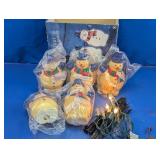 Snowman Path Stake Light Set