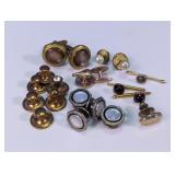 Mens Cufflinks Tie Pins and Studs Assortment
