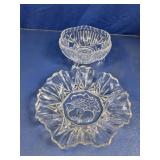 Pressed Glass Serving Bowls Lot