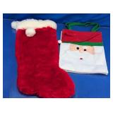 Christmas Stocking & Santa Gift Bag