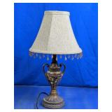 Vintage Table Lamp With Beaded Shade