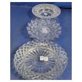 Vintage Pressed Glass Plates Assortment