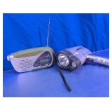 Emergency Radio & LED Spotlight Set