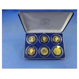 Replica US Gold Coin Set with Display Case