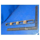 Vintage Millers Falls Framing Square & Sands Level