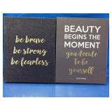 Inspirational Quote Canvas Wall Art