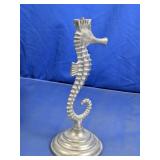 Metal Seahorse Candlestick Holder