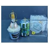 Champagne & Beverage Theme Christmas Ornaments