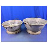 Vintage Large Aluminum Colanders