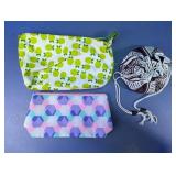 Mixed Pattern Cosmetic & Travel Pouch Lot